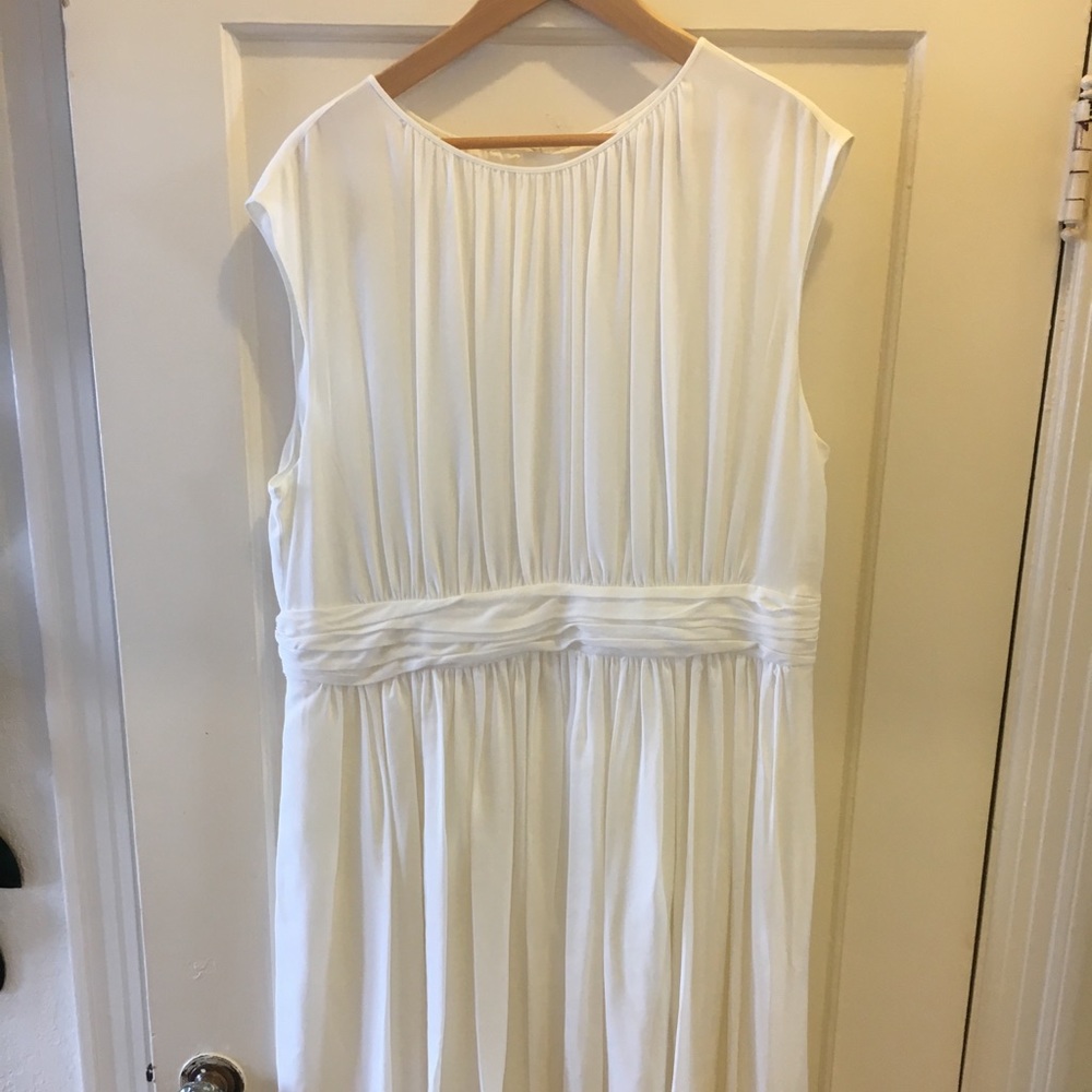 Boden off-white dress.
